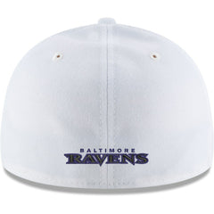 Baltimore Ravens New Era Omaha Low Profile 59FIFTY Fitted Hat - White - NFL