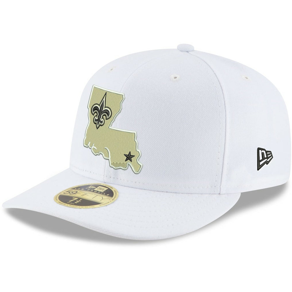 New Orleans Saints New Era Omaha Low Profile 59FIFTY Fitted Hat - White - NFL