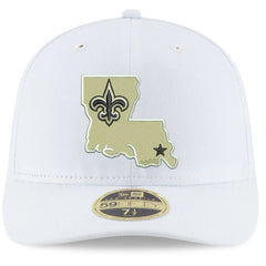 New Orleans Saints New Era Omaha Low Profile 59FIFTY Fitted Hat - White - NFL