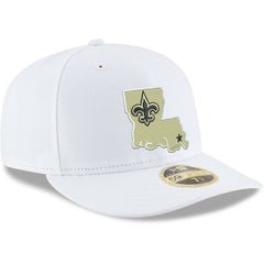 New Orleans Saints New Era Omaha Low Profile 59FIFTY Fitted Hat - White - NFL