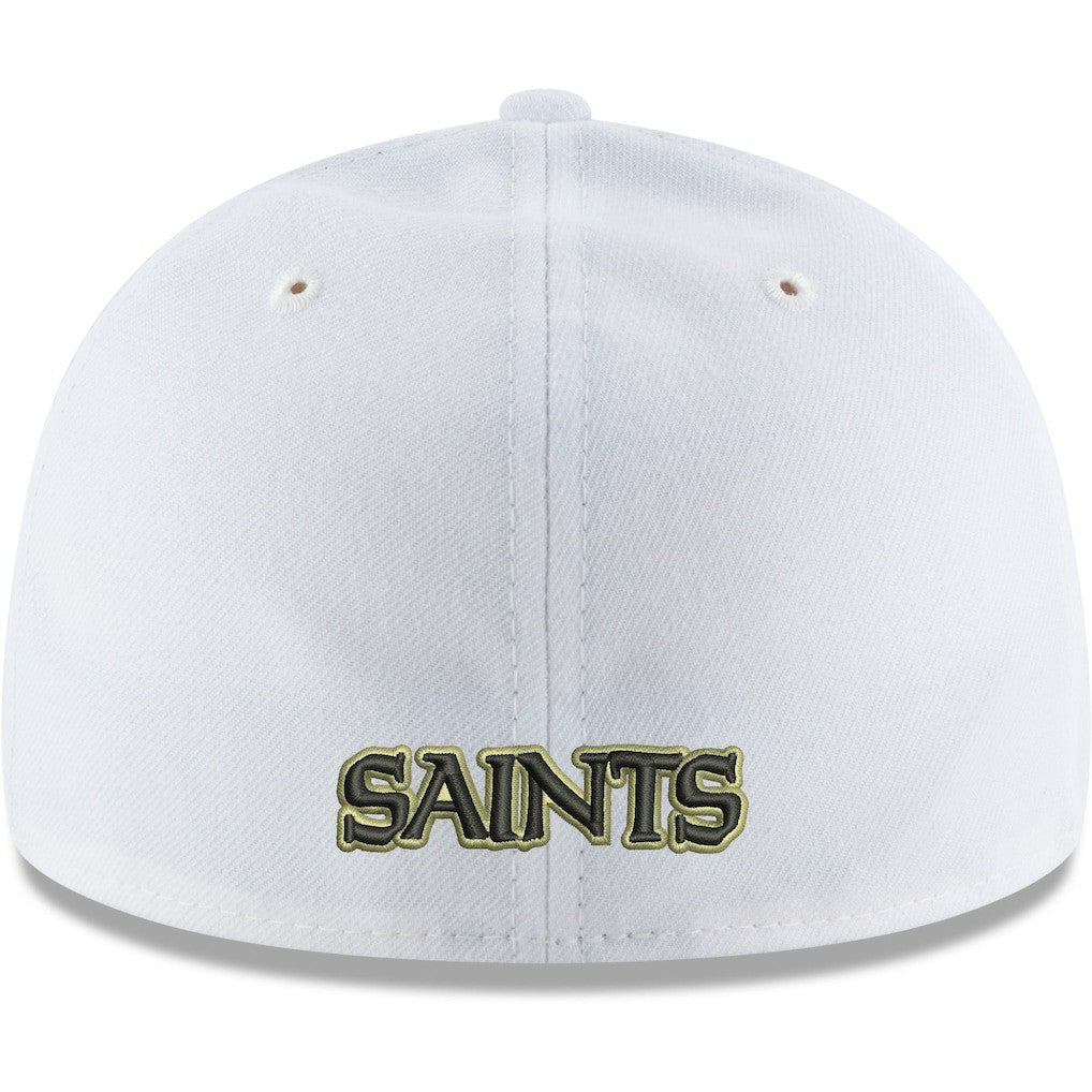 New Orleans Saints New Era Omaha Low Profile 59FIFTY Fitted Hat - White - NFL