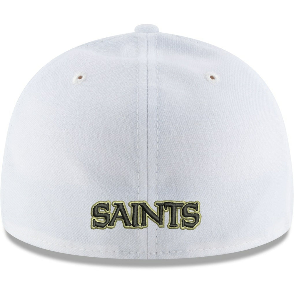 New Orleans Saints New Era Omaha Low Profile 59FIFTY Fitted Hat - White - NFL