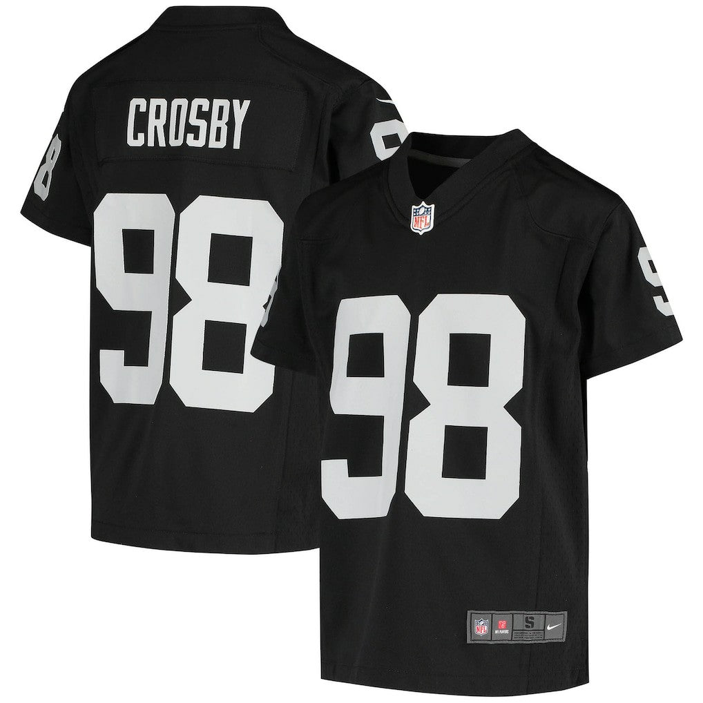 Maxx Crosby Las Vegas Raiders Youth Game Jersey - Black - Nike