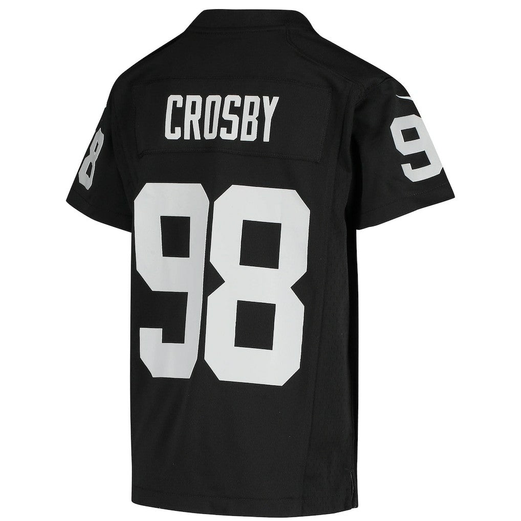 Maxx Crosby Las Vegas Raiders Youth Game Jersey - Black - Nike