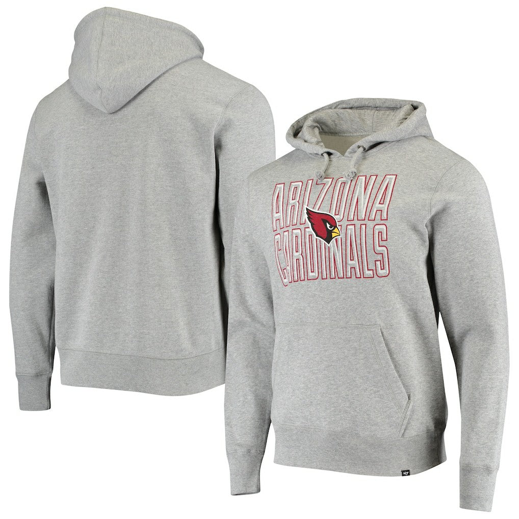 Arizona Cardinals '47 Bevel Pullover Hoodie - Heathered Gray - 47 brand