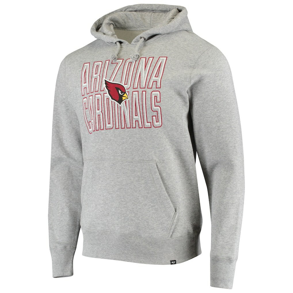 Arizona Cardinals '47 Bevel Pullover Hoodie - Heathered Gray - 47 brand