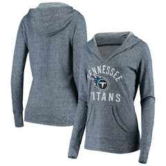 Tennessee Titans Women's Doubleface Slub Pullover Hoodie - Heather Navy - Fanatics