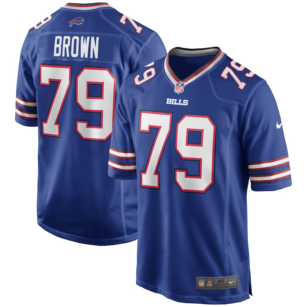 Ruben Brown Buffalo Bills Game Retired Player Jersey - Royal - Nike