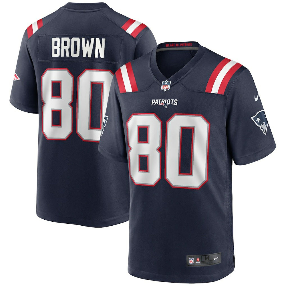 Troy Brown New England Patriots Game Retired Player Jersey - Navy - Nike