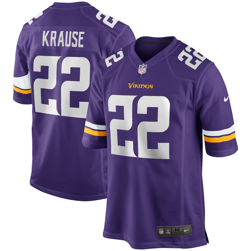 Paul Krause Minnesota Vikings Game Retired Player Jersey - Purple - Nike