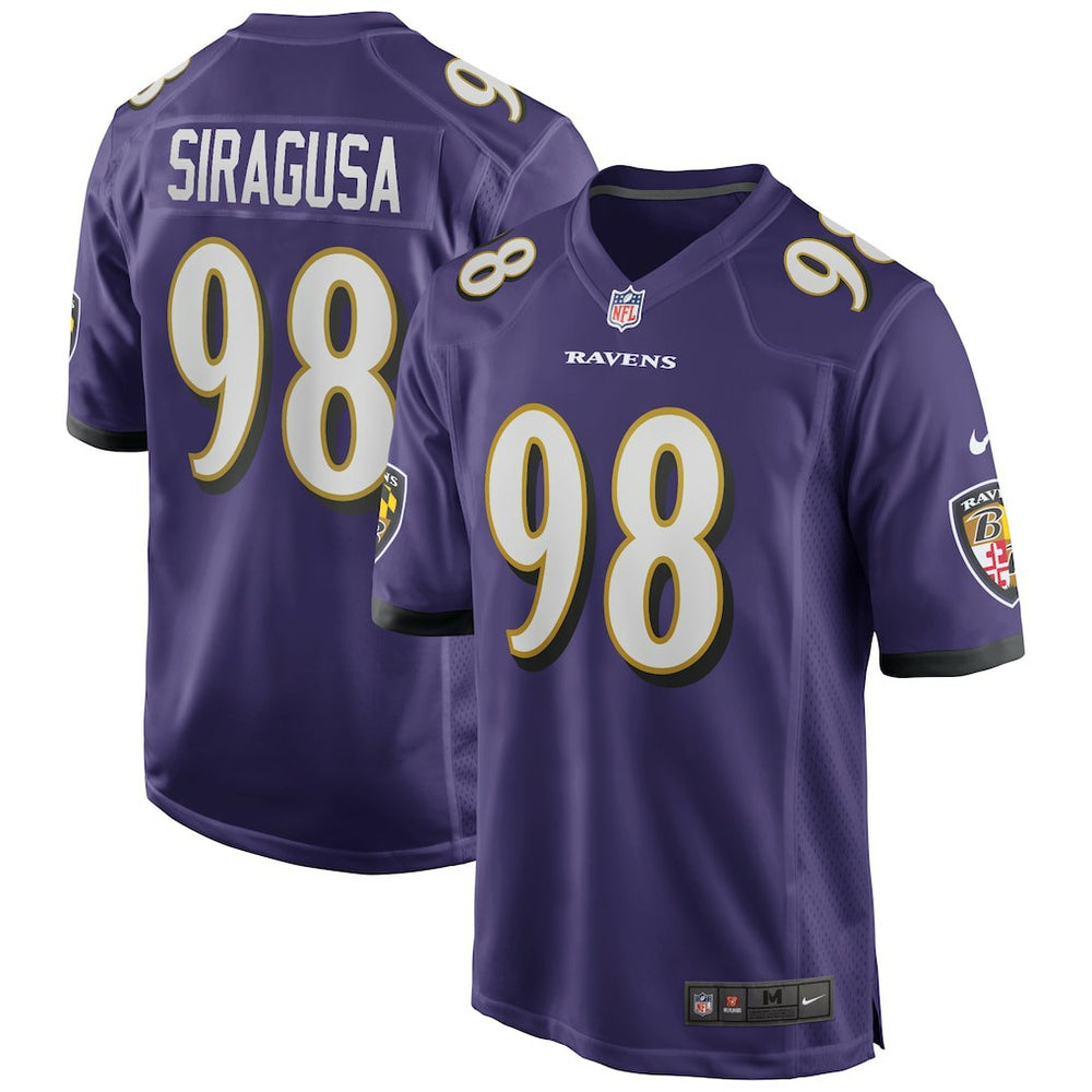 Tony Siragusa Baltimore Ravens Game Retired Player Jersey - Purple - Nike