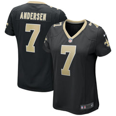 Morten Andersen New Orleans Saints Women's Game Retired Player Jersey - Black - Nike