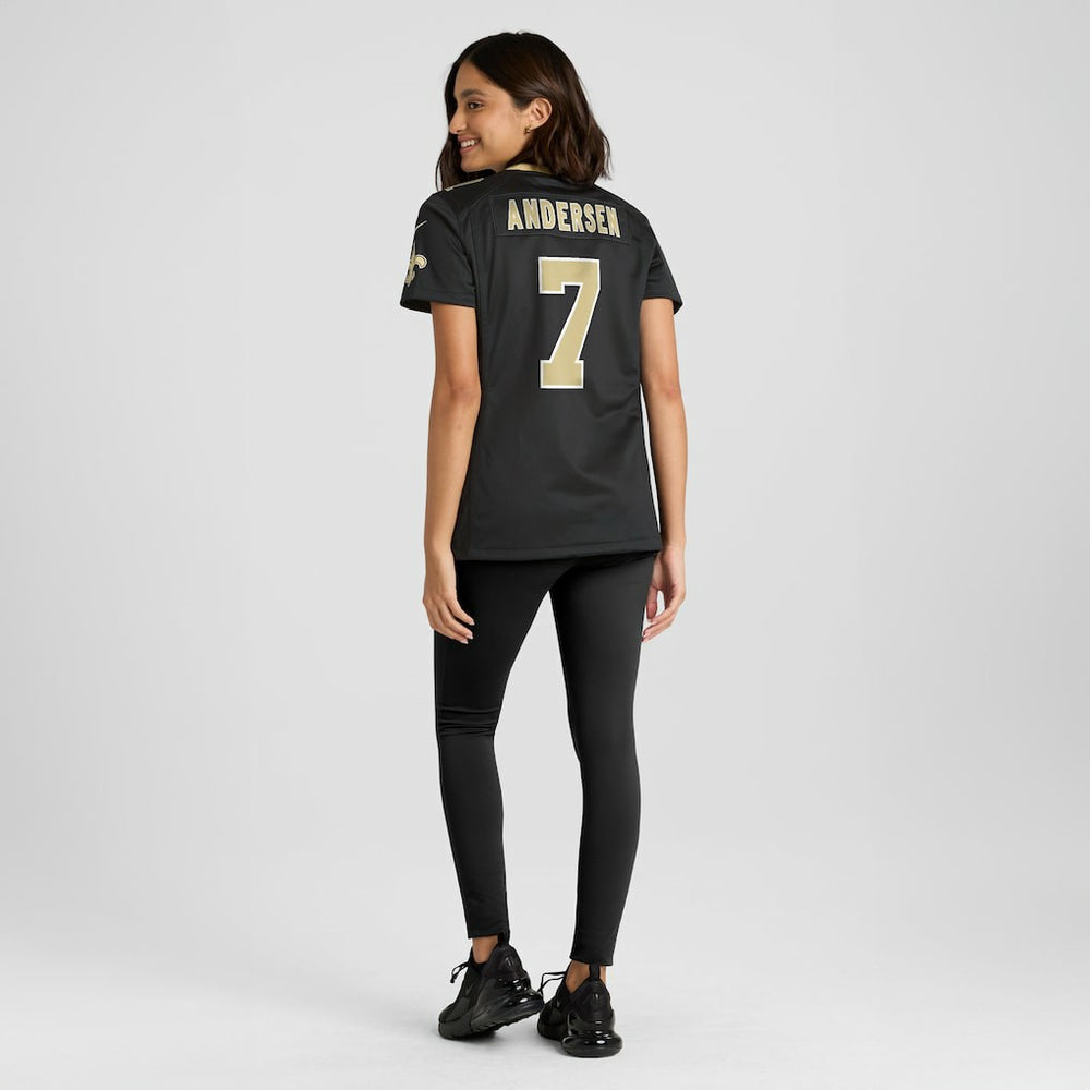 Morten Andersen New Orleans Saints Women's Game Retired Player Jersey - Black - Nike
