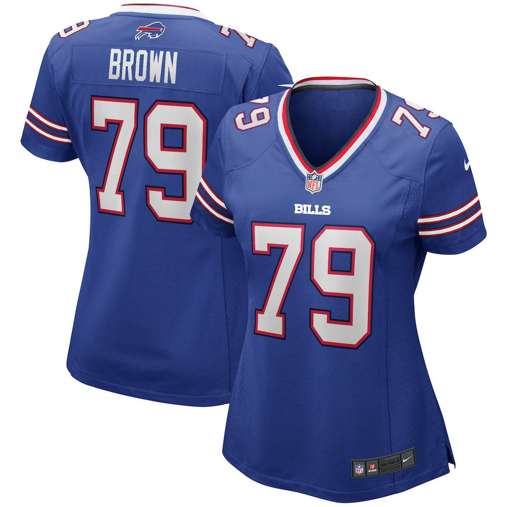 Ruben Brown Buffalo Bills Women's Game Retired Player Jersey - Royal - Nike