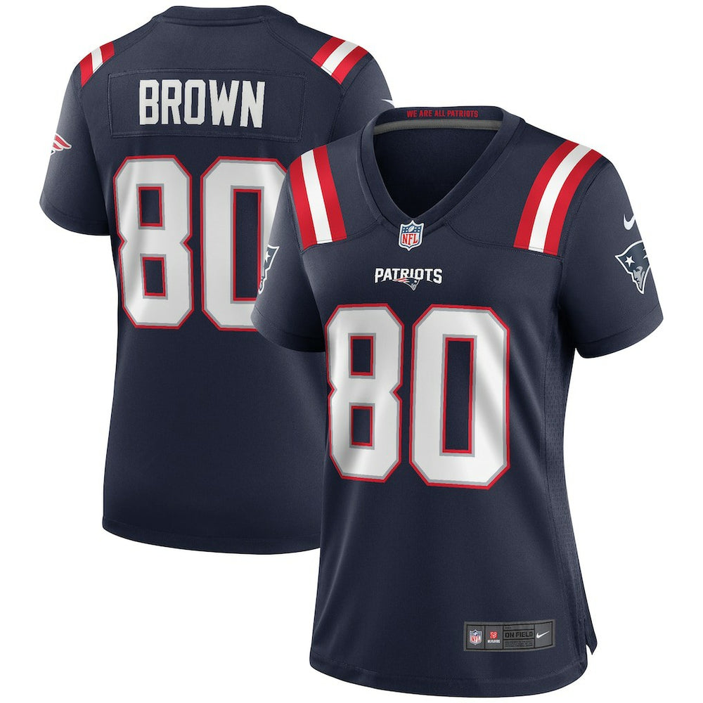 Troy Brown New England Patriots Women's Game Retired Player Jersey - Navy - Nike