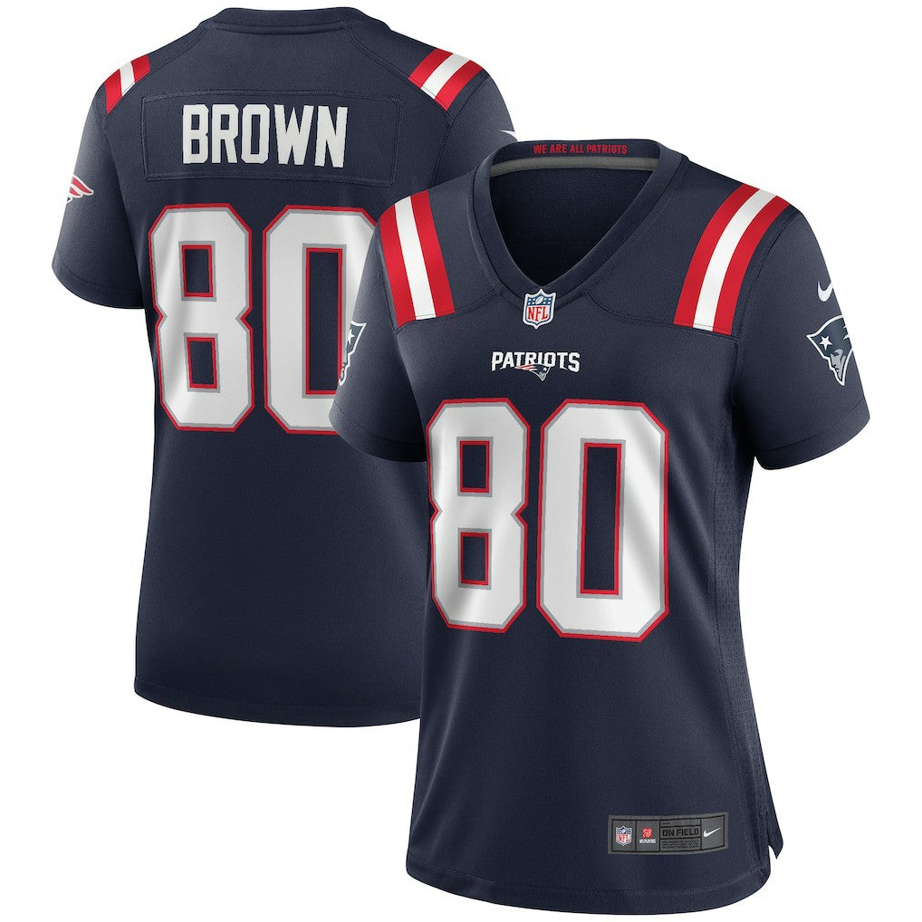 Troy Brown New England Patriots Women's Game Retired Player Jersey - Navy - Nike