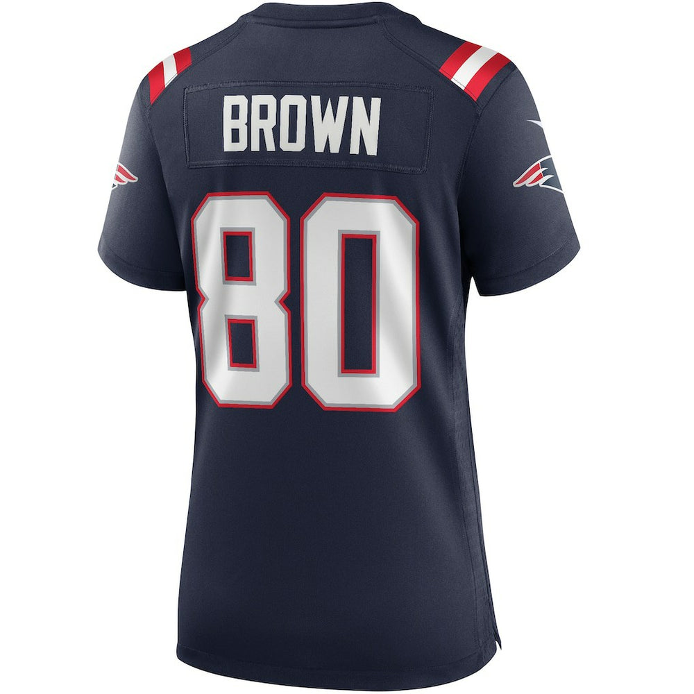 Troy Brown New England Patriots Women's Game Retired Player Jersey - Navy - Nike