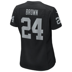 Willie Brown Las Vegas Raiders Women's Game Retired Player Jersey - Black - Nike