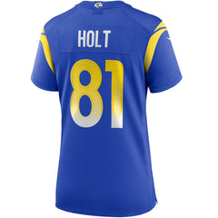 Torry Holt Los Angeles Rams Women's Game Retired Player Jersey - Royal - Nike