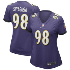 Tony Siragusa Baltimore Ravens Women's Game Retired Player Jersey - Purple - Nike