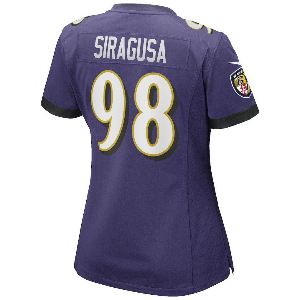 Tony Siragusa Baltimore Ravens Women's Game Retired Player Jersey - Purple - Nike