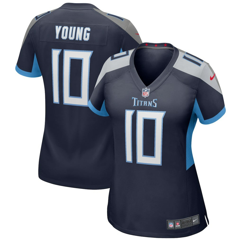 Vince Young Tennessee Titans Women's Game Retired Player Jersey - Navy - Nike