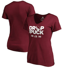 Colorado Avalanche Women's Drop the Puck V-Neck T-Shirt - Garnet | NHL sale