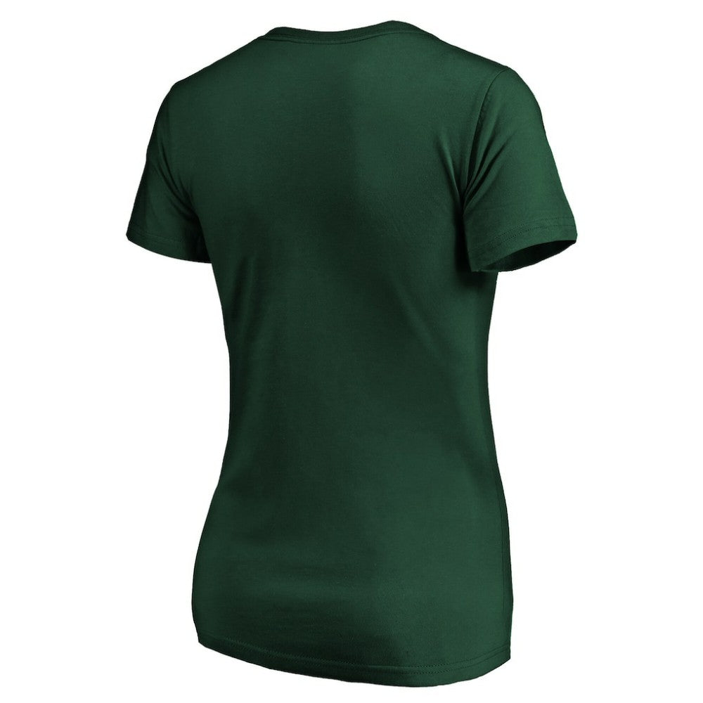 Minnesota Wild Women's Drop the Puck V-Neck T-Shirt - Green | NHL online