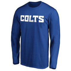 Indianapolis Colts #1 Dad Long Sleeve Team Logo T-Shirt - Royal - NFL