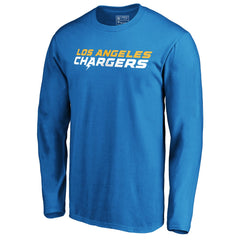 Los Angeles Chargers #1 Dad Long Sleeve Team Logo T-Shirt - Light Blue - NFL