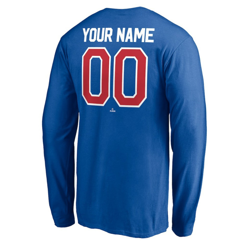Chicago Cubs Personalized Winning Streak Name & Number Long Sleeve T-Shirt for sale