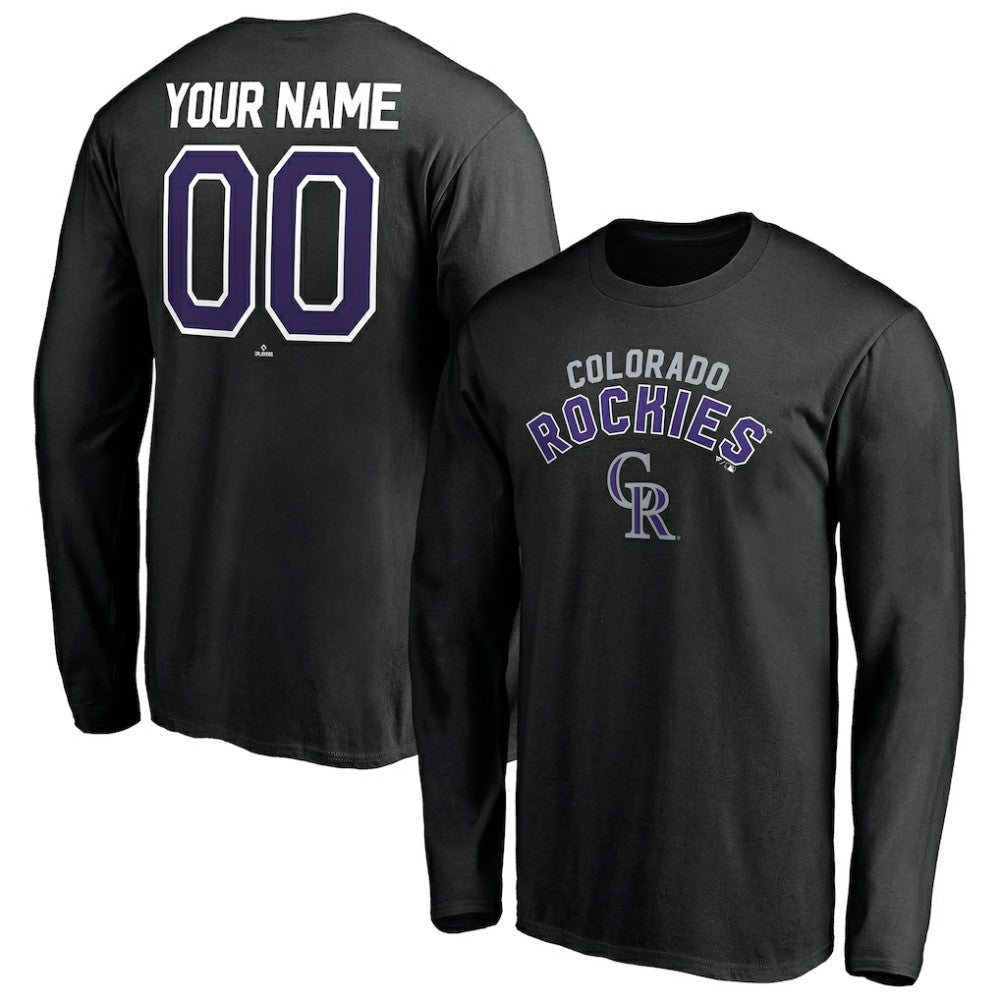 Colorado Rockies Personalized Winning Streak Name & Number Long Sleeve T-Shirt for sale