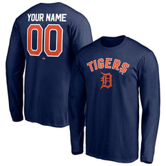 Detroit Tigers Personalized Winning Streak Name & Number Long Sleeve T-Shirt for sale