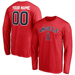 Los Angeles Angels Personalized Winning Streak Name & Number Long Sleeve T-Shirt Discount