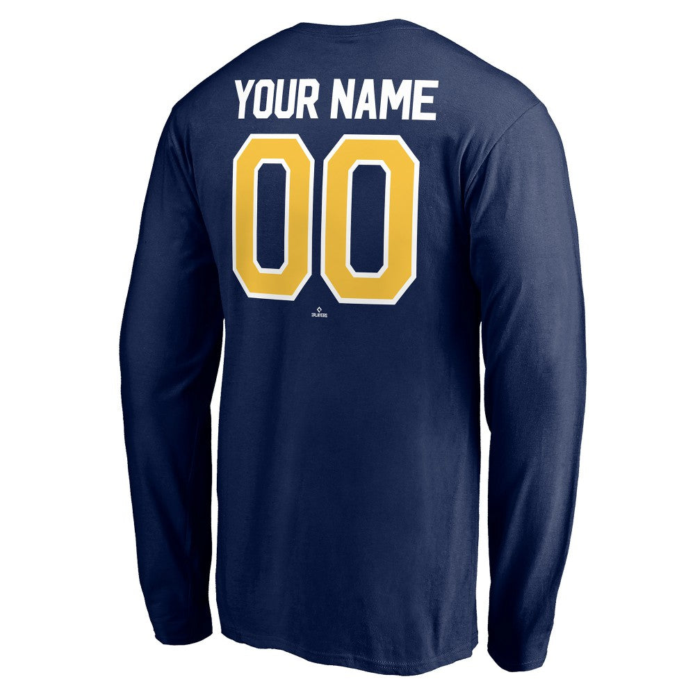 Milwaukee Brewers Personalized Winning Streak Name & Number Long Sleeve T-Shirt Online