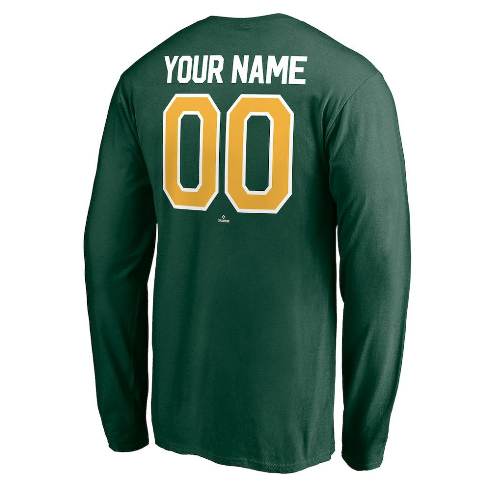 Athletics Personalized Winning Streak Name & Number Long Sleeve T-Shirt Discount