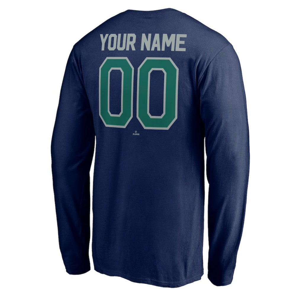 Seattle Mariners Personalized Winning Streak Name & Number Long Sleeve T-Shirt for sale