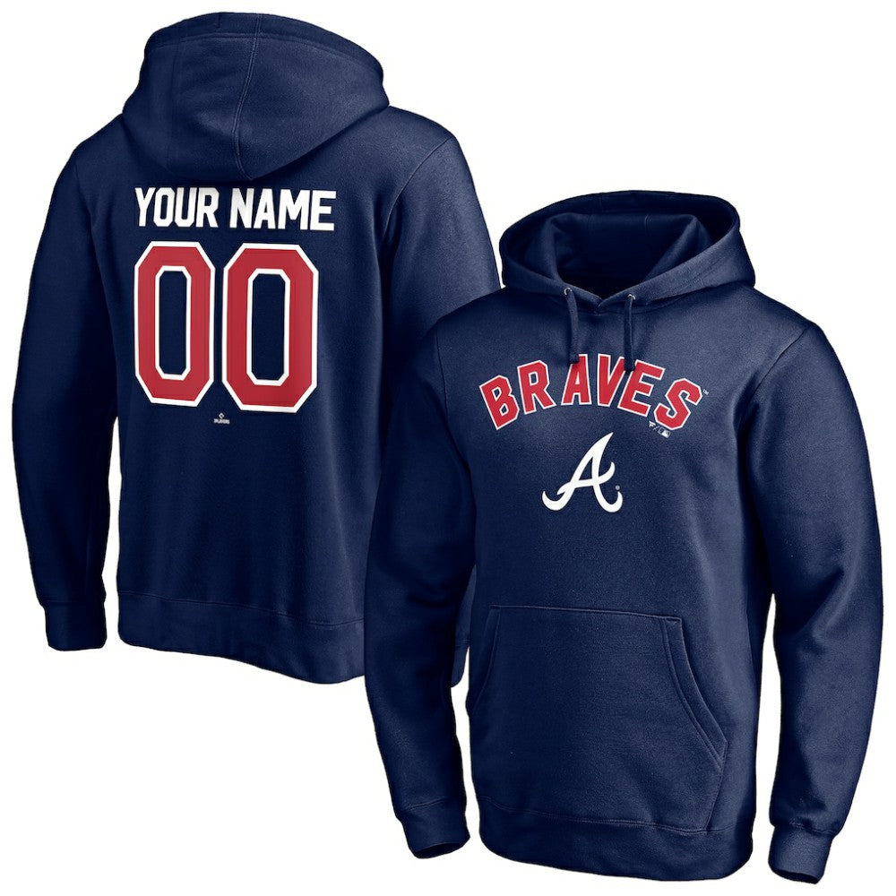 Atlanta Braves Personalized Winning Streak Name & Number Pullover Hoodie Discount