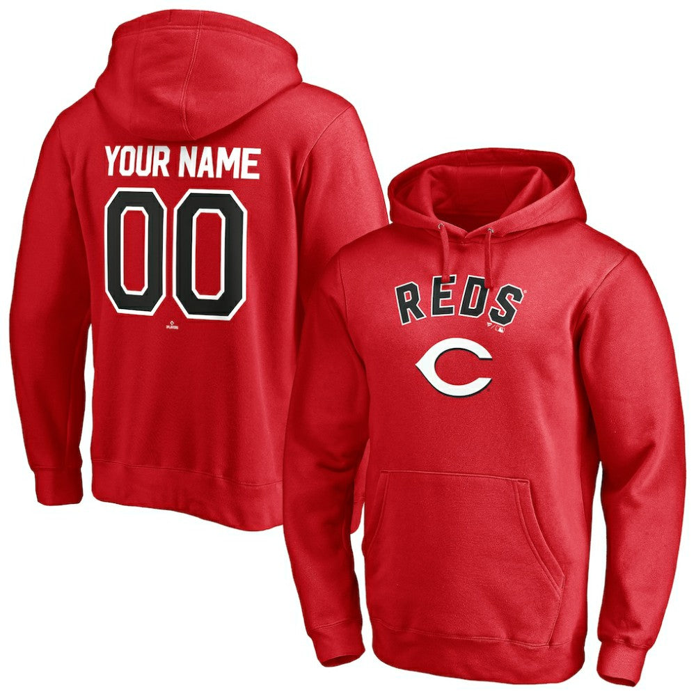 Cincinnati Reds Personalized Winning Streak Name & Number Pullover Hoodie for sale
