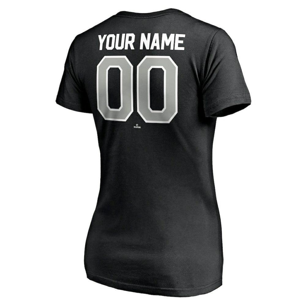 Chicago White Sox Women's Personalized Winning Streak Name & Number V-Neck T-Shirt Discount
