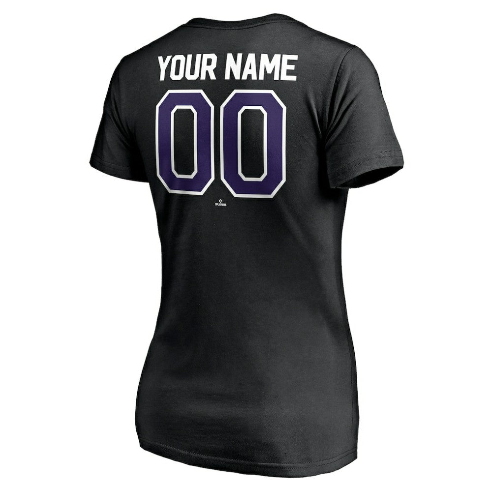 Colorado Rockies Women's Personalized Winning Streak Name & Number V-Neck T-Shirt Online