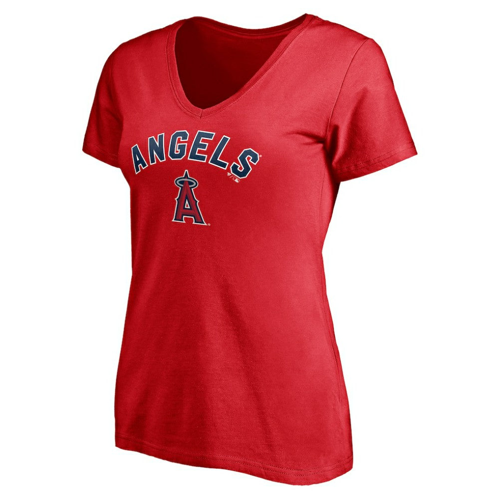 Los Angeles Angels Women's Personalized Winning Streak Name & Number V-Neck T-Shirt Sale