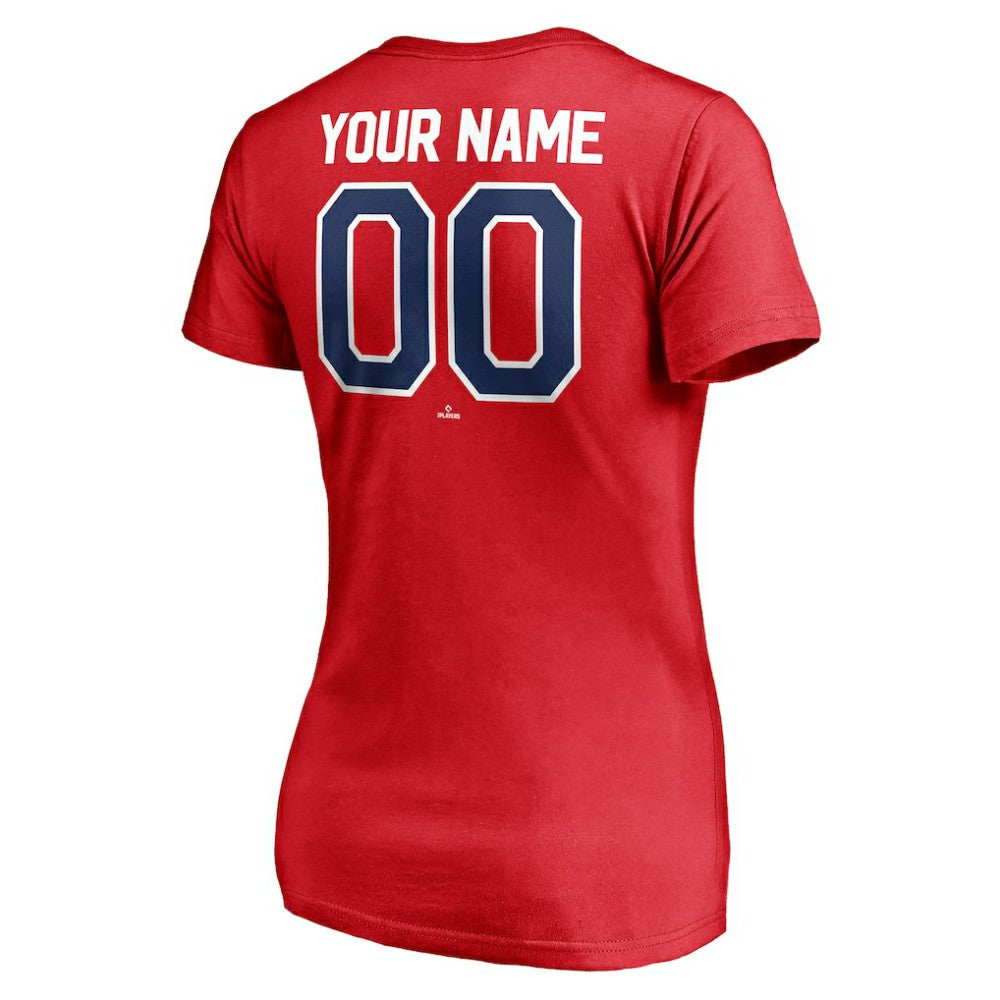 Philadelphia Phillies Women's Personalized Winning Streak Name & Number V-Neck T-Shirt Online