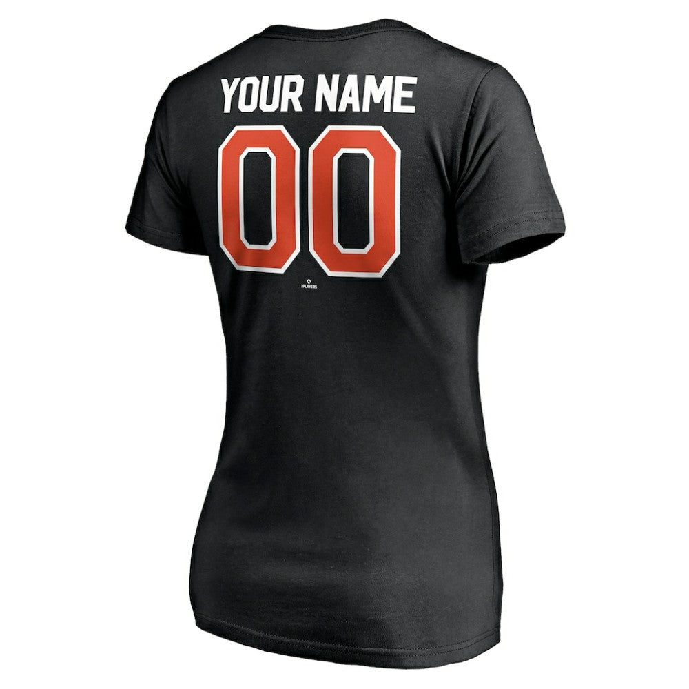 San Francisco Giants Women's Personalized Winning Streak Name & Number V-Neck T-Shirt Outlet