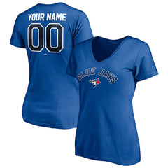 Toronto Blue Jays Women's Personalized Winning Streak Name & Number V-Neck T-Shirt Discount