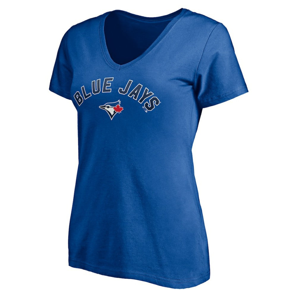 Toronto Blue Jays Women's Personalized Winning Streak Name & Number V-Neck T-Shirt Discount
