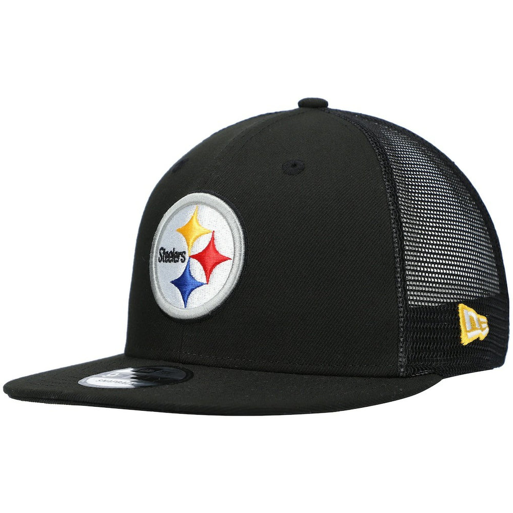 Pittsburgh Steelers New Era Shade Trucker 9FIFTY Snapback Hat - Black - NFL
