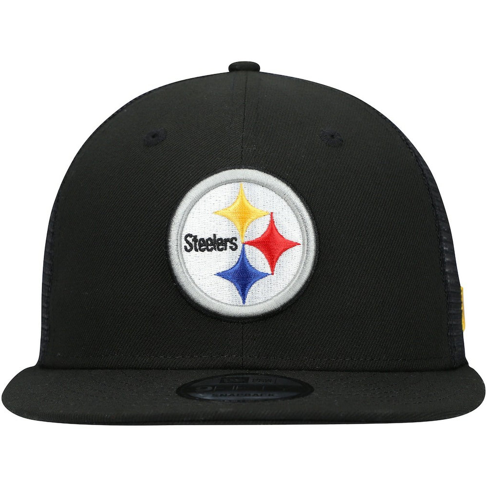 Pittsburgh Steelers New Era Shade Trucker 9FIFTY Snapback Hat - Black - NFL