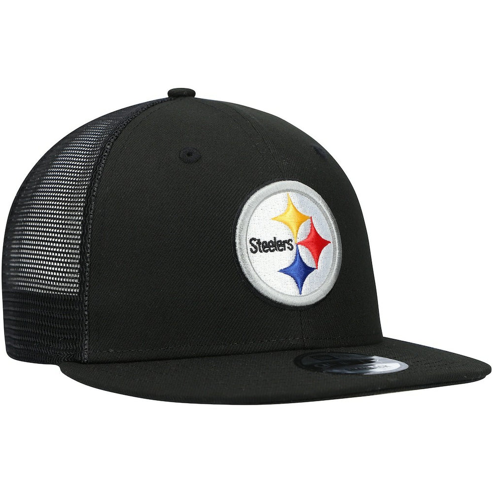Pittsburgh Steelers New Era Shade Trucker 9FIFTY Snapback Hat - Black - NFL