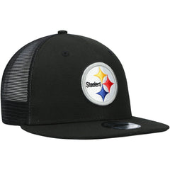 Pittsburgh Steelers New Era Shade Trucker 9FIFTY Snapback Hat - Black - NFL